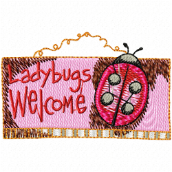 Lady Bugs Embroidery Design 8